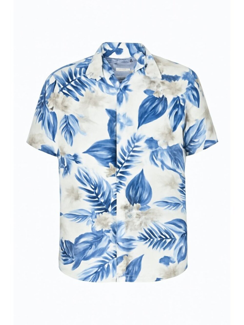 Zara Man Tropical Floral Short Sleeve Button-Down Shirt (SKU#1159)
